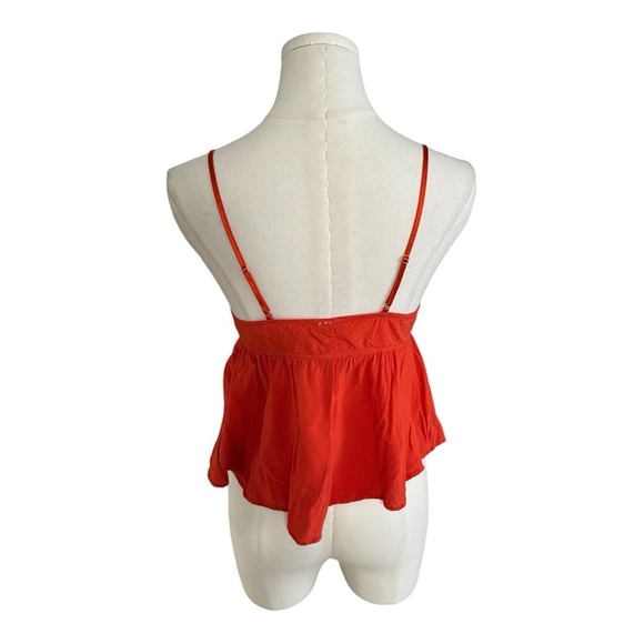 SAVAGE X FENTY Dolled Up Lace Cami Orange Top Size‎ S Floral Boho Sexy Festival - Picture 9 of 10